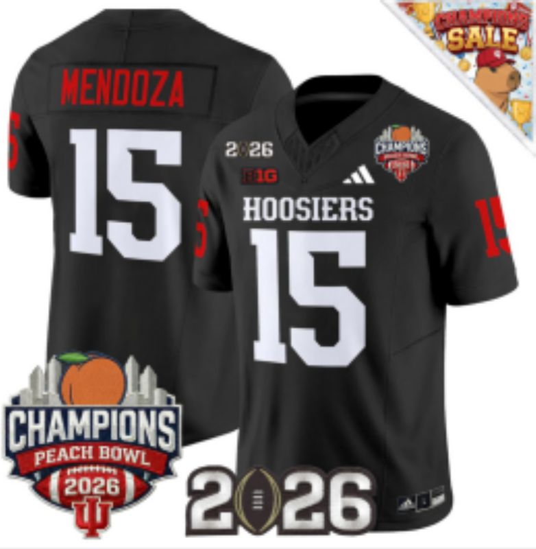 Men Ohio State Buckeyes #15 Mendoza Black Nike 2026 NCAA Jersey 02->ncaa teams->NCAA Jersey